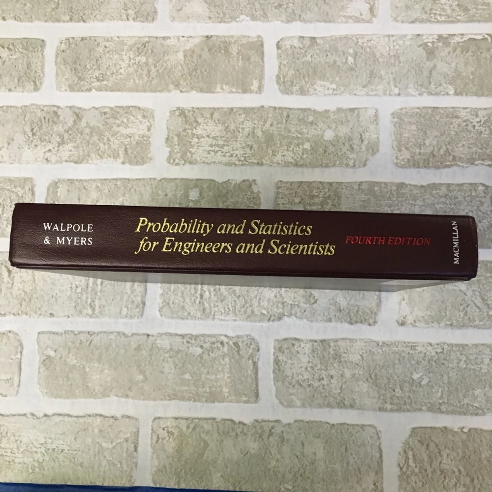 Vintage Probability Statistics Engineers Scientists Hardcover Math Textbook 1989